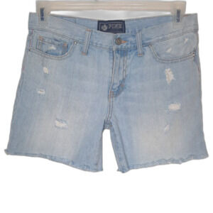PINK Victoria's Secret Y2K Cuttoff Raw Hem Distressed Shorts Size 2